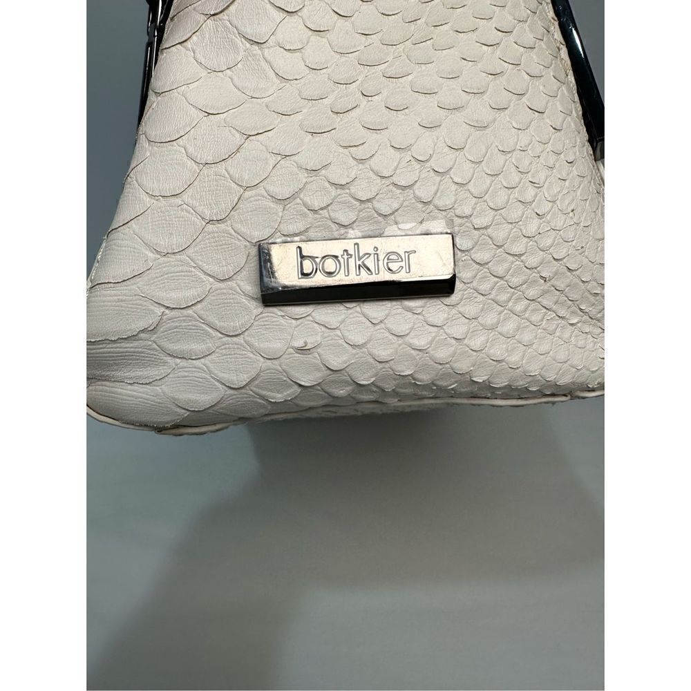 Botkier Ivory Leroy Embossed Anaconda Satchel Size 15” x 6.25” x 8.25”. #M-0925 - Picture 5 of 15